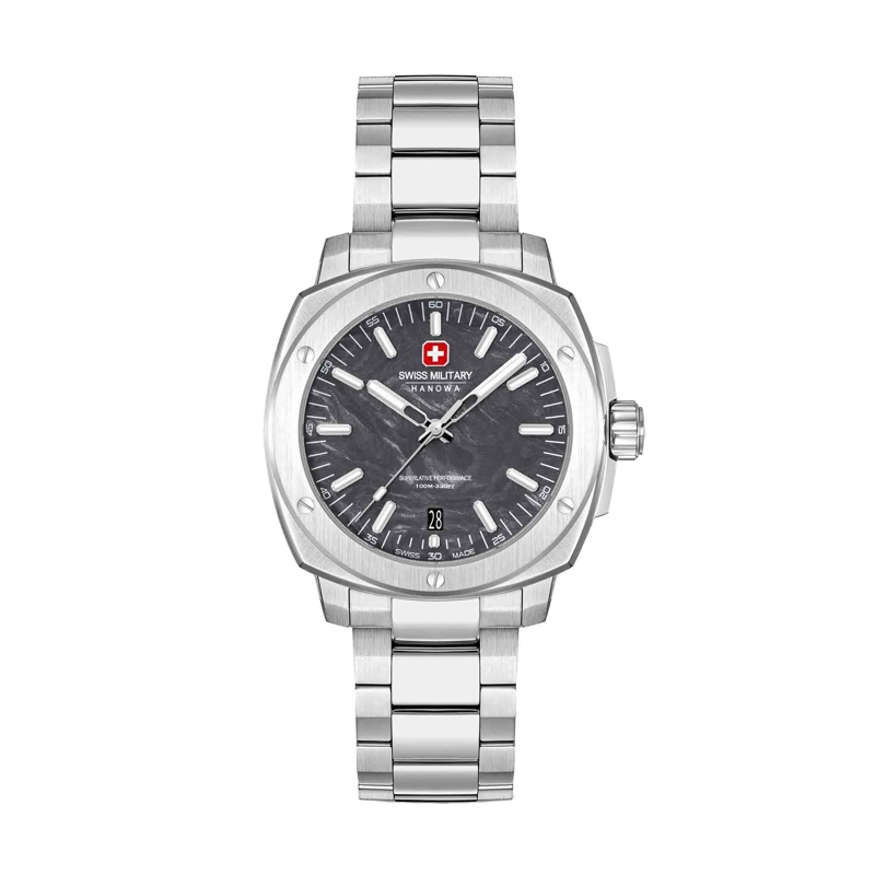 Swiss Military Hanowa Automatikuhr Quarzuhr Sirius Lightning silber