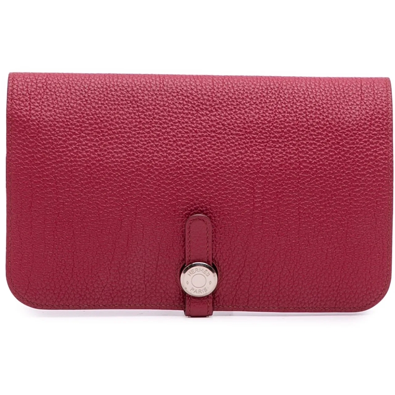 Hermès Geldbörse Togo Dogon Duo Wallet GM rot