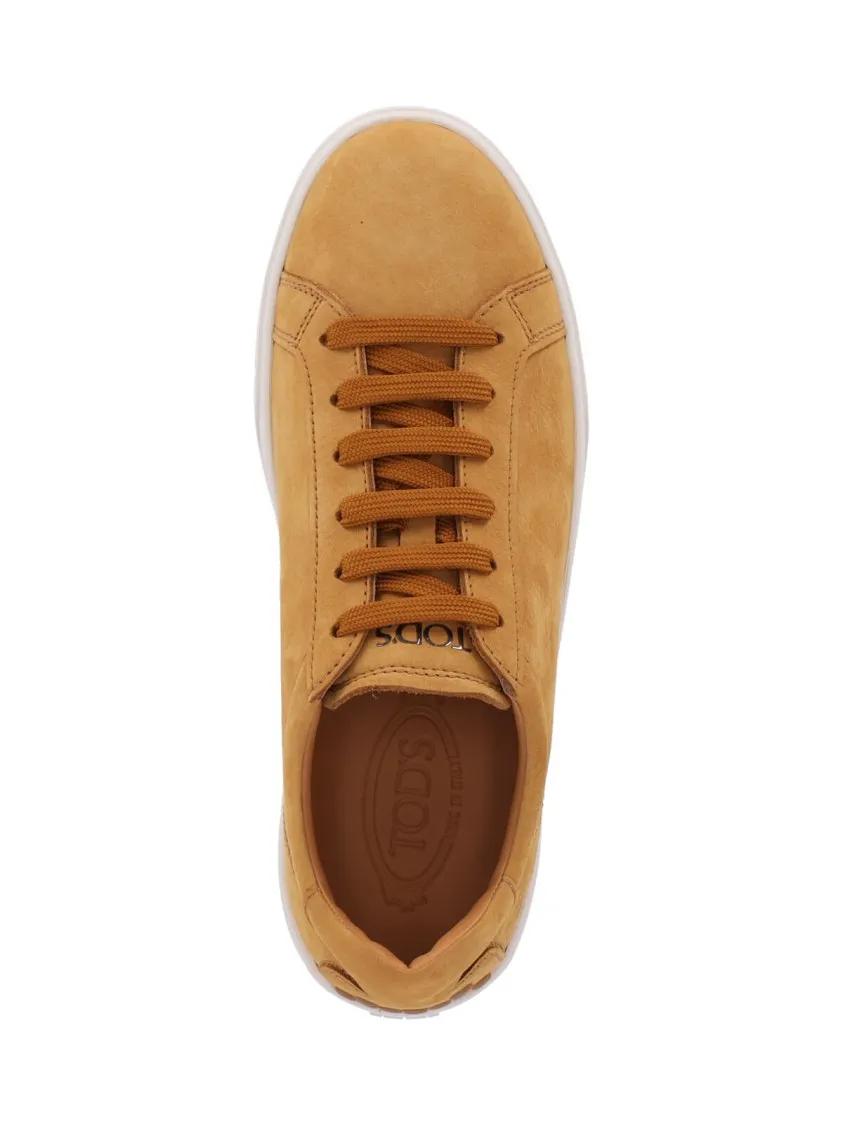 Thumbnail - Tod's Low-Top Sneaker - Nubuck Leather Sneakers With Round Toe - Gr. 7 - in Braun - für Damen
