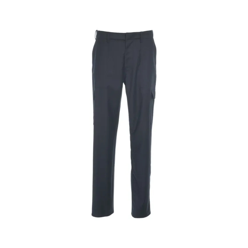 Etro Anzugshose Regular Fit Wool Flannel Trousers Grey