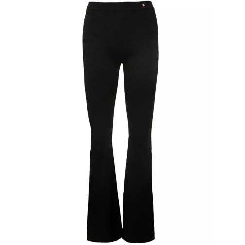 Versace Knit Colour Allover Pants Black Freizeithosen