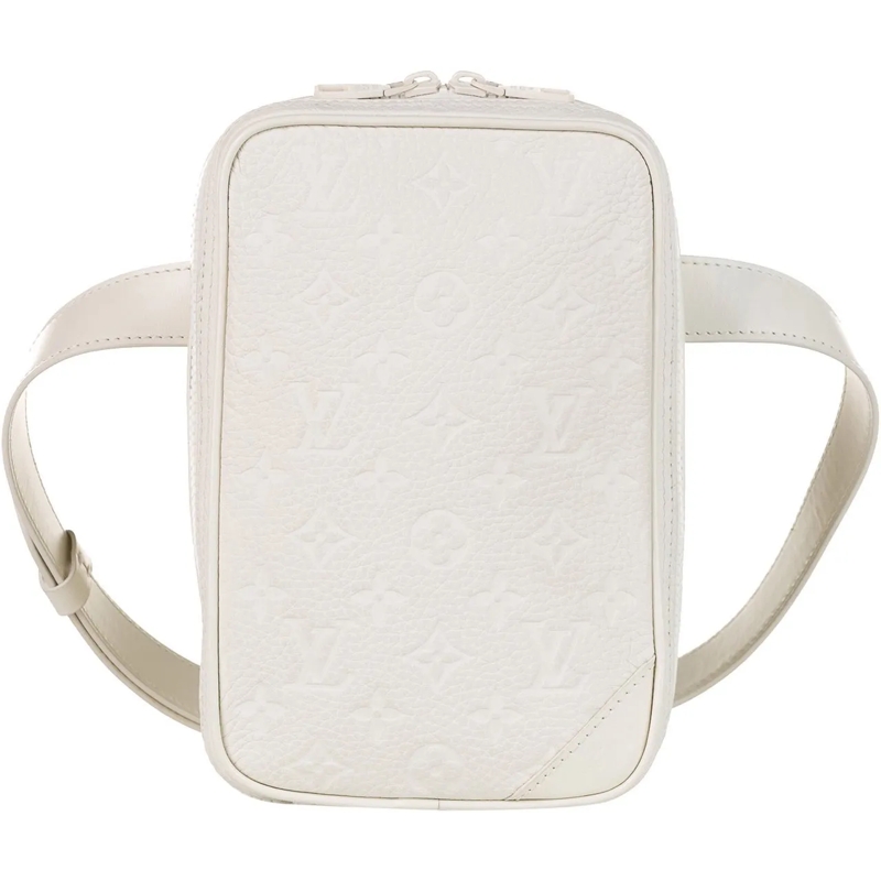 Louis Vuitton Schultertasche Monogram Taurillon Utility Side weiß (Image 2)