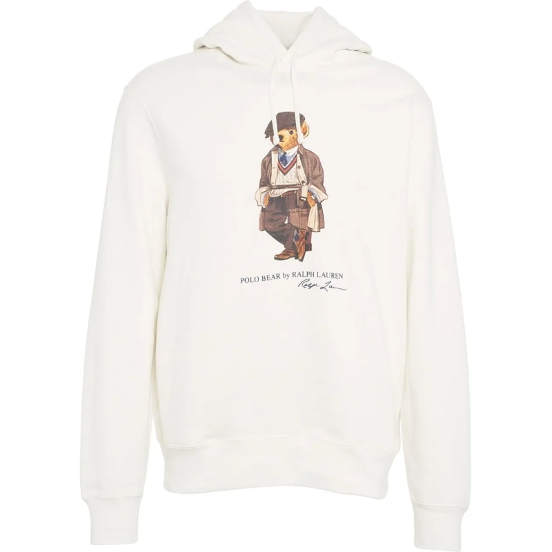 Ralph Lauren  Hoodie with logo print weiß