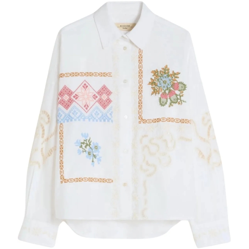 Max Mara Bluse Max Mara Weekend Wkdfonte Blouses Wit 261511102260 weiß