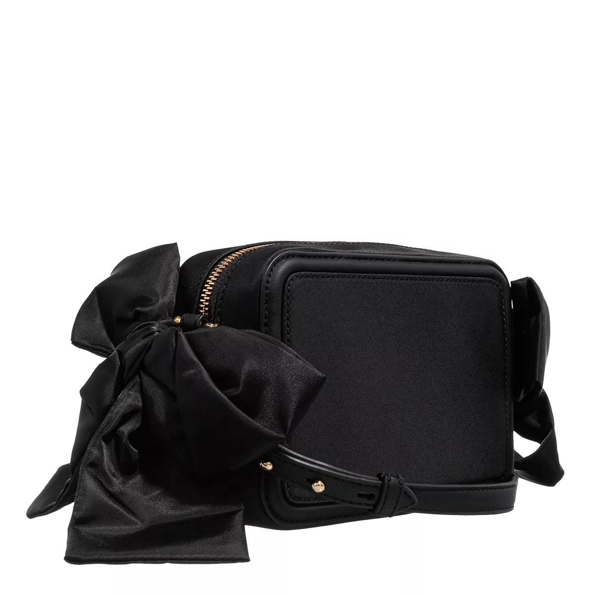 Love Moschino Zwarte Duchess Schoudertas met Gouden Details Black Dames