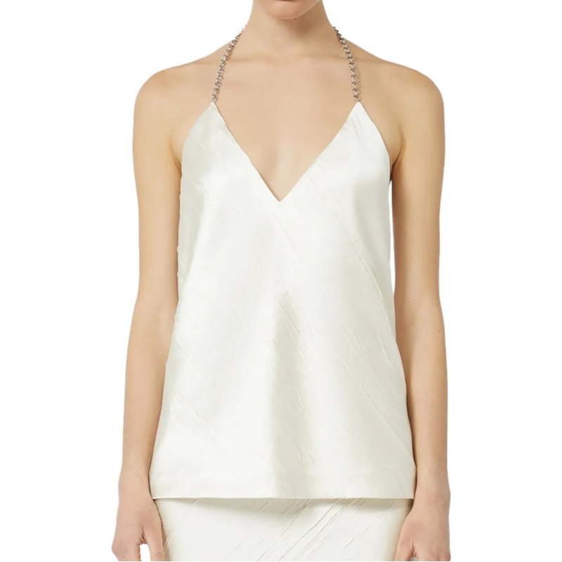 Sportmax T-Shirt Top Ivory weiß