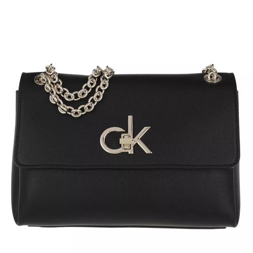 Calvin Klein Re-Lo Conv Flap Crossbody Black Crossbody Bag