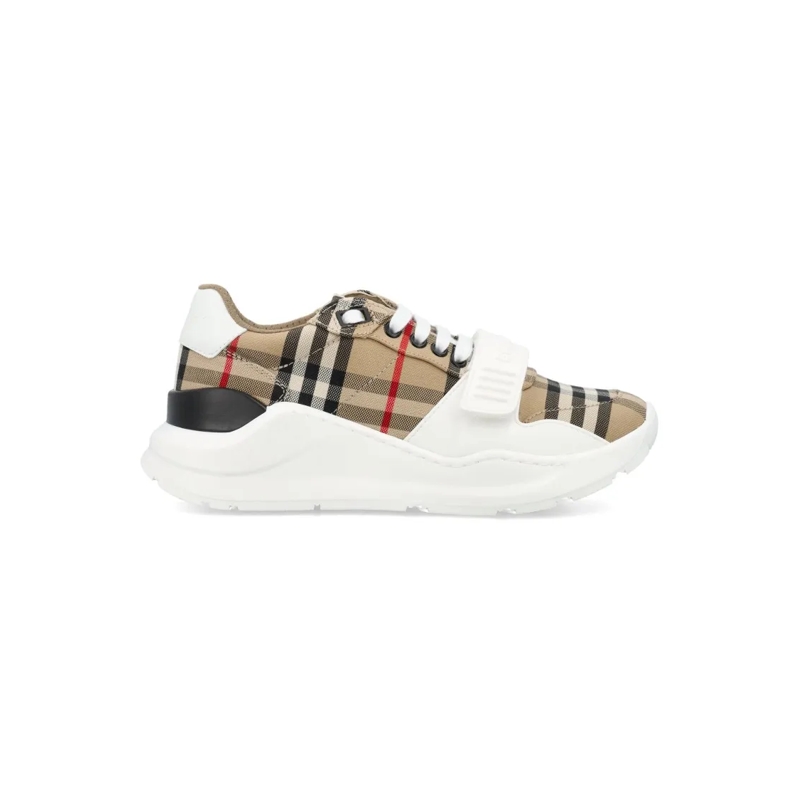 Burberry Lage-top sneaker Check Woman's Sneakers Neutrals