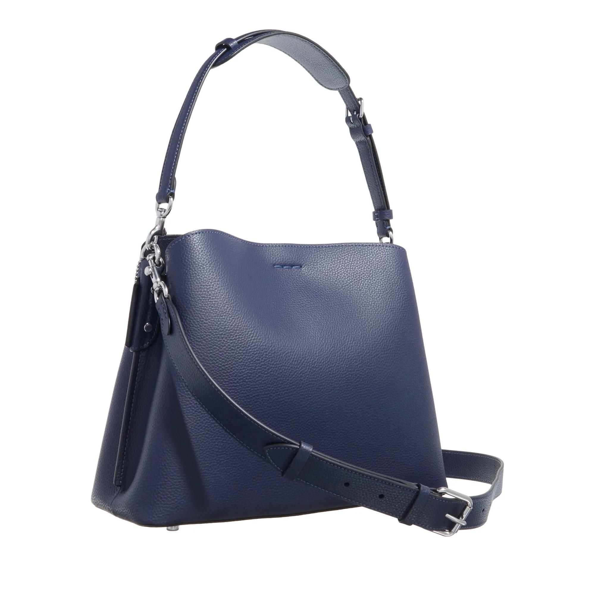 Coach Crossbody bags Polished Pebble Leather Willow Shoulder Bag in blauw