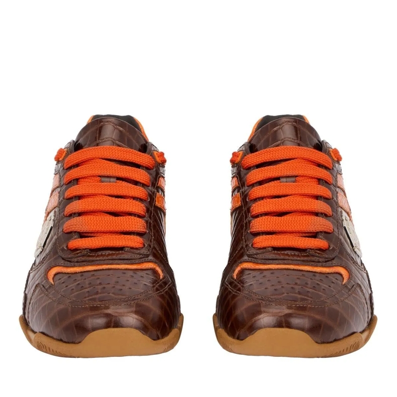 Philipp Plein Low-Top-Sneaker Elegante Einzigartigkeit für Ihre Freizeit mit die braun(Image 4)