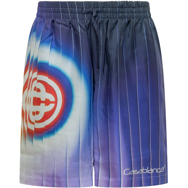 Casablanca Shorts Shorts con Stampa Grafica e Vita Elasticizzata mehrfarbig