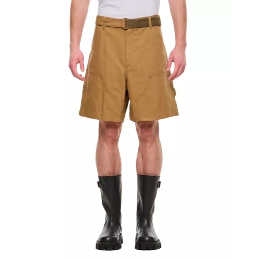 Sacai Cotton Shorts Brown 