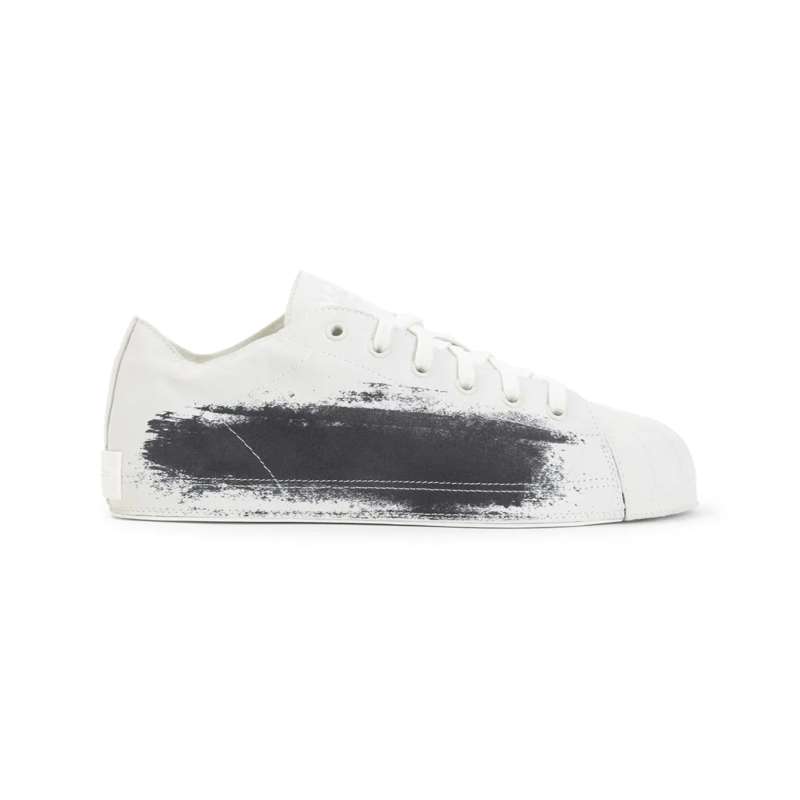 Y-3 Lage-top sneaker Artistic Low-Top Sneakers With Textured Rubber She White