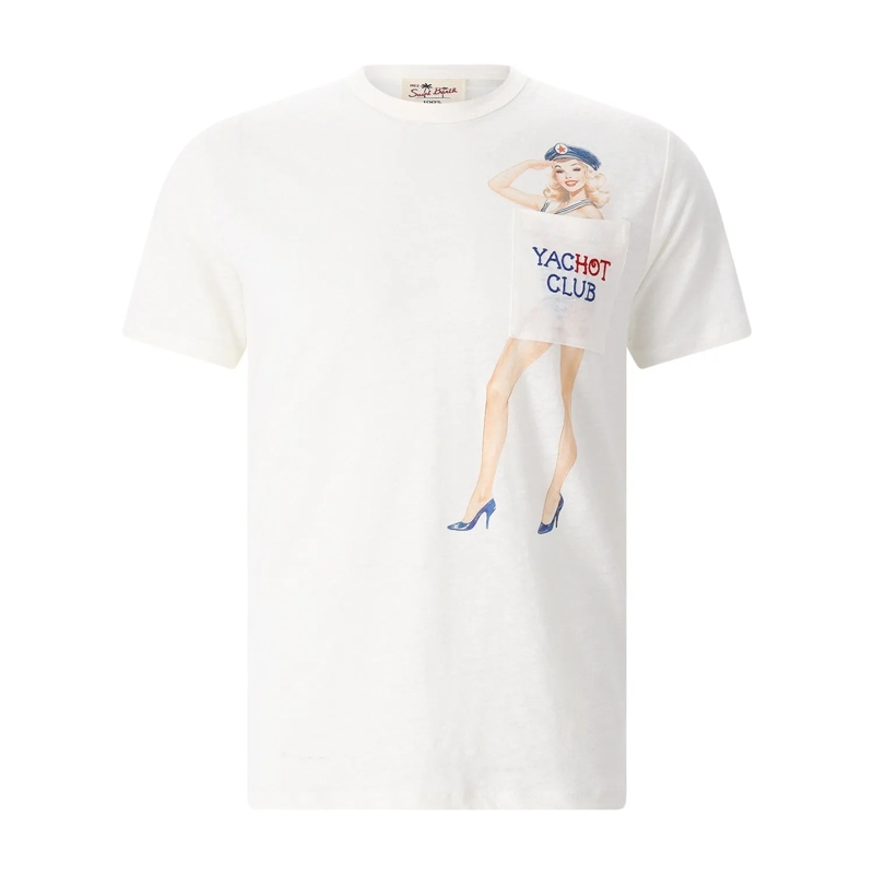 Mc2 Saint Barth T-Shirt T-Shirt Hot Sailor weiß