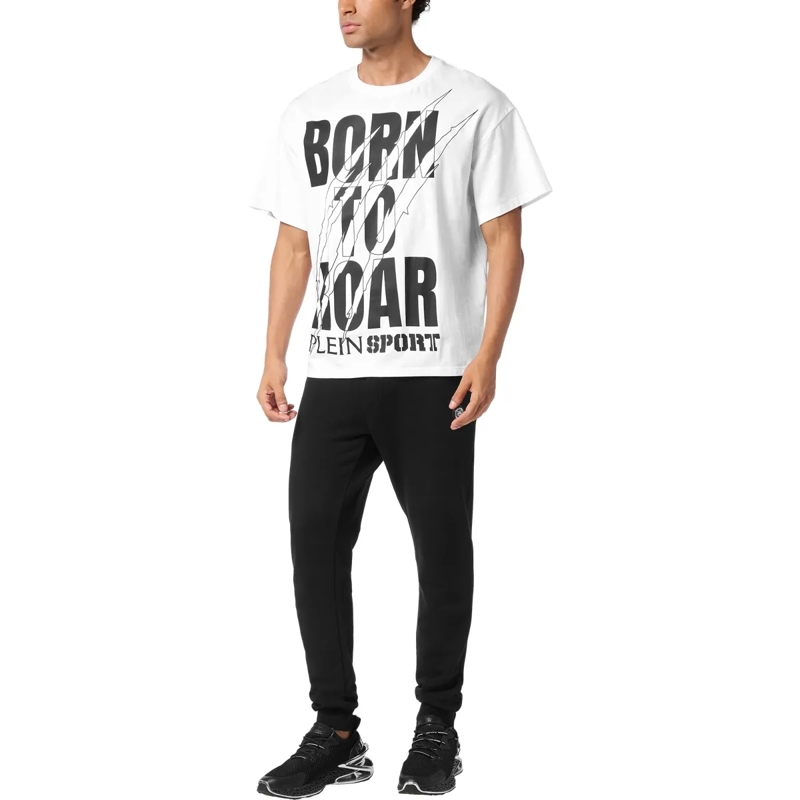 Plein Sport T-Shirt T-Shirt Rundhalsausschnitt Ss Scratch weiss(Image 4)