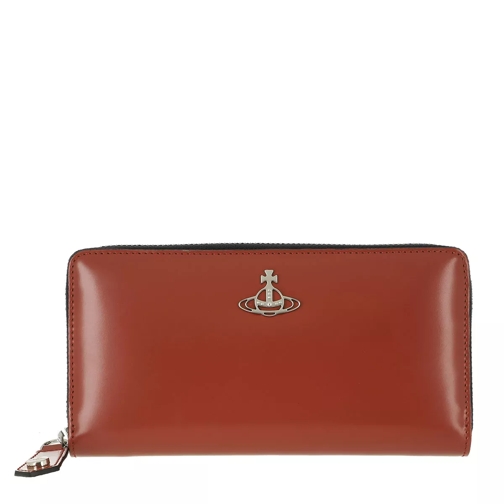 Vivienne Westwood Alice Zip Round Wallet Dark Red Portemonnaie mit Zip-Around-Reißverschluss