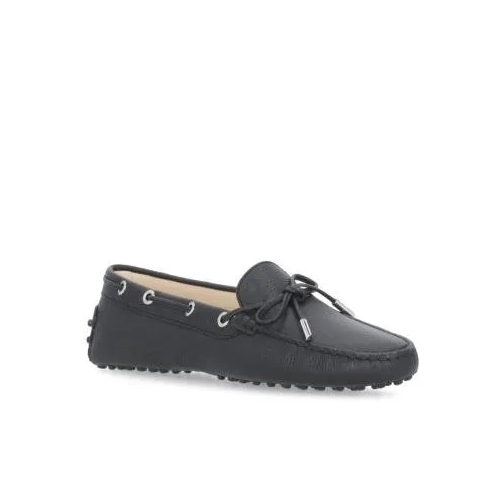 Tod's Pebbled Leather Loafers Black Loafer