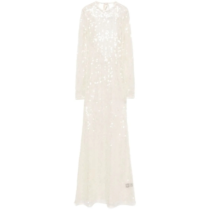 オールインワン・サロペット David Koma Light Beige Sequin Dress With Open Back David Koma Light Beige Sequin Dress With Open Back Neutrals
