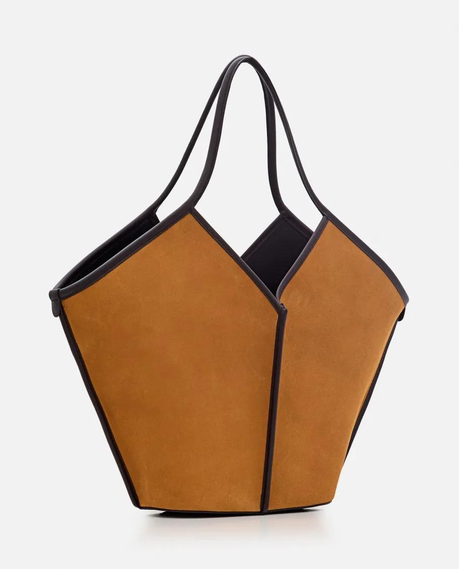 Hereu Totes & shoppers Calella Suede Tote Bag in bruin