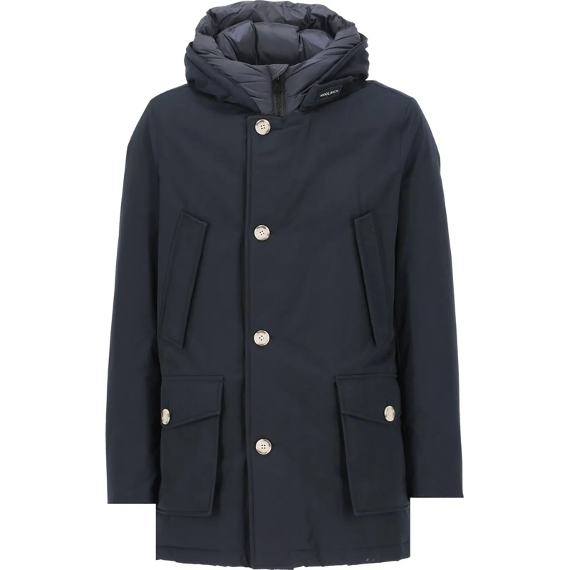 Woolrich Daunenjacke Coats Melton Blue blau