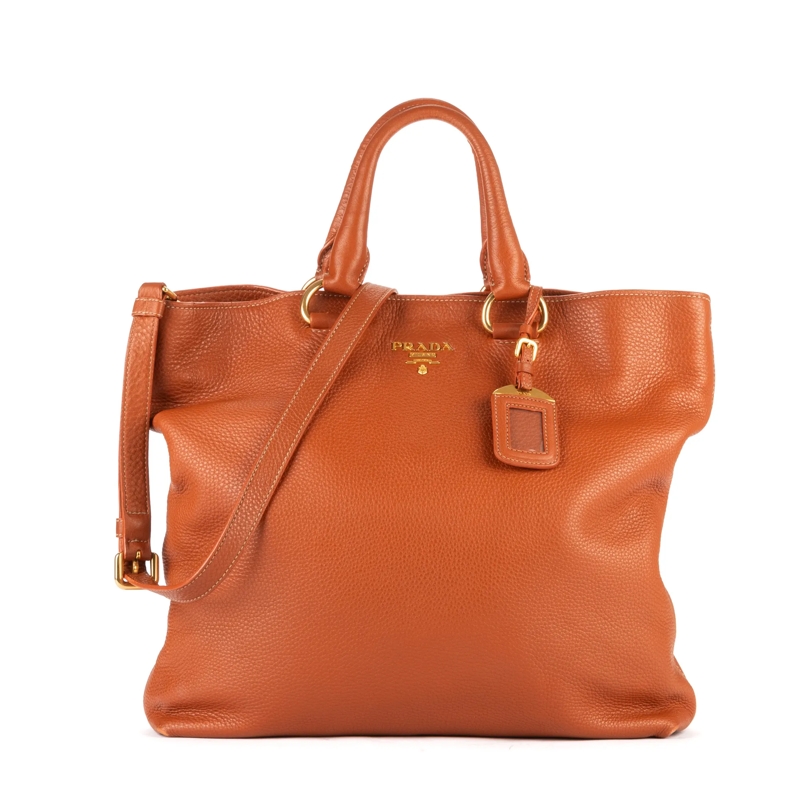 Prada Crossbody Bag Large Shopping Tote orange