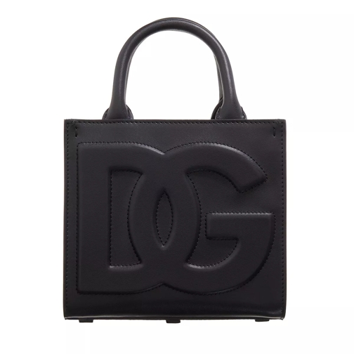 Dolce&Gabbana Vitello Liscio Black Rymlig shoppingväska