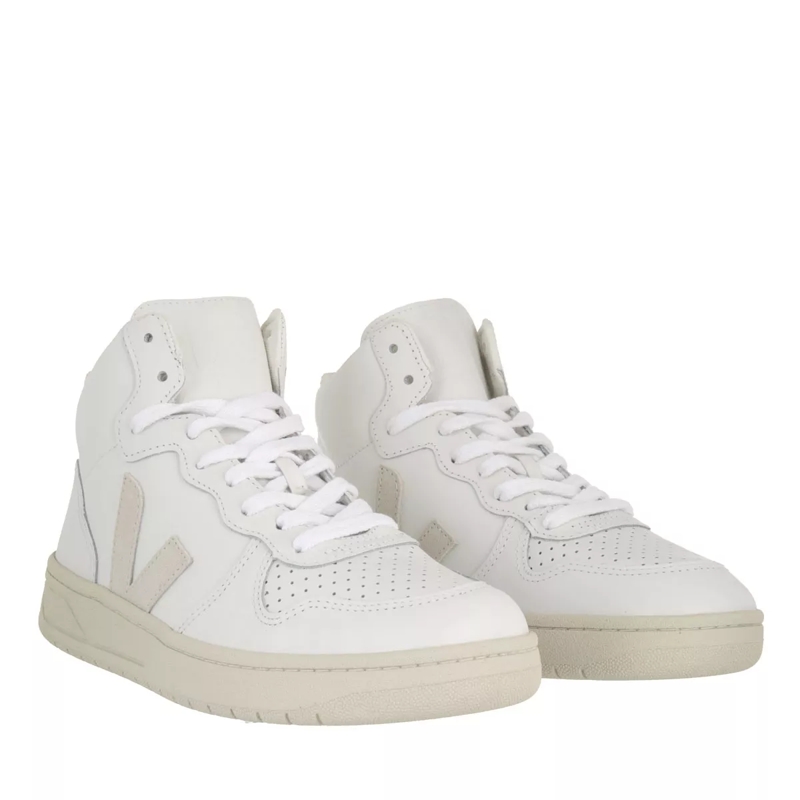 Veja High-Top-Sneaker V-15 Leather Extra-White Natural