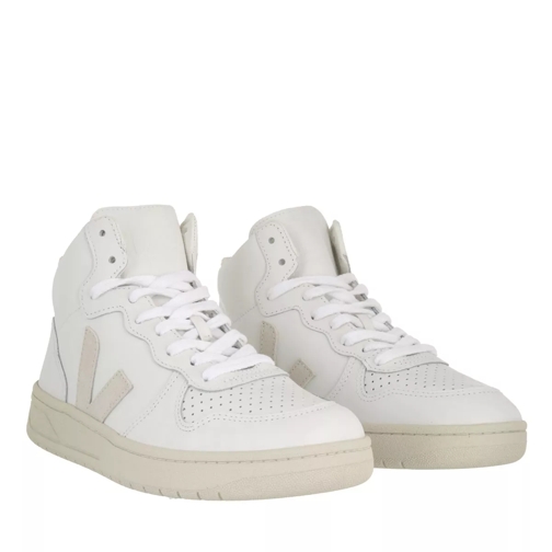 Veja V-15 Leather Extra-White Natural High-Top Sneaker