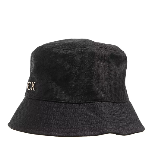 Calvin Klein Monogram Jacquard Bucket Hat Ck Black Fischerhut