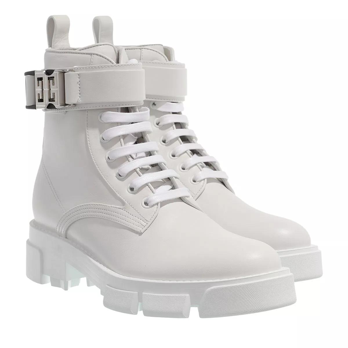 Givenchy white studded store boots