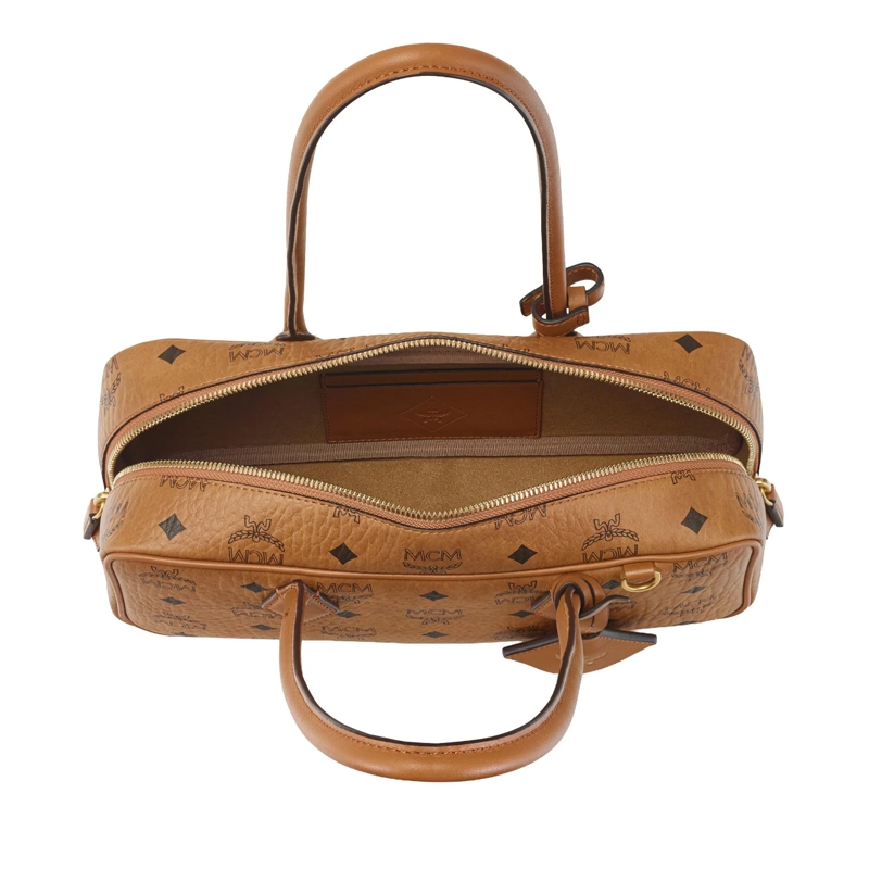 MCM Schultertasche Aren Vi Shouler Bag Sml Co Cognac(Image 7)
