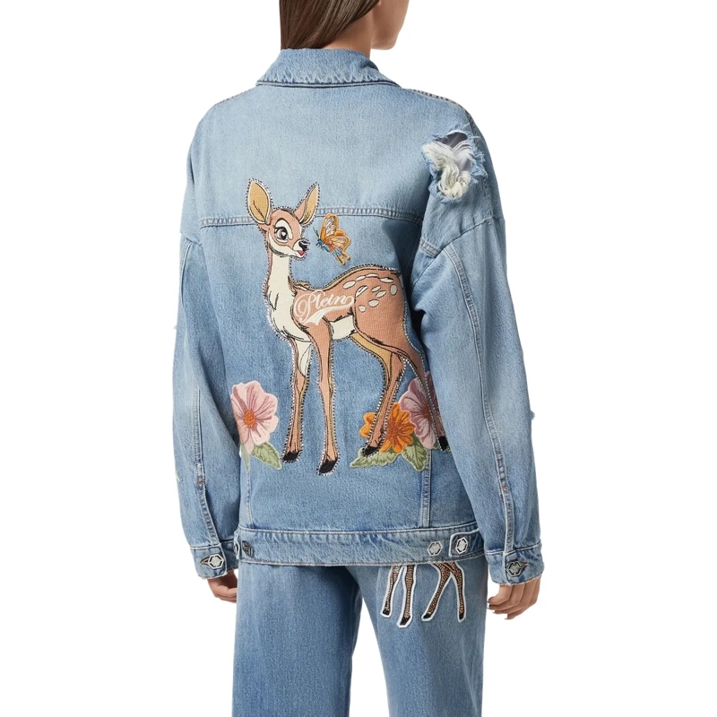 Philipp Plein Jeansjacke Denim-Jacke jeansblau(Image 2)
