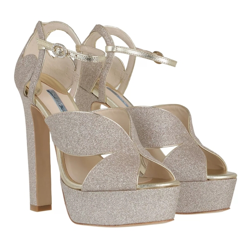 Sophia Webster Rita Platform Sandal Champagne Glitter High Heel