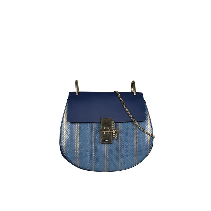Chloé Schultertasche Drew Shoulder Bag Blue