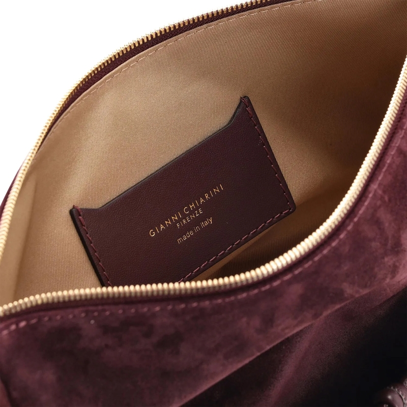 Gianni Chiarini Sac à bandoulière Tasche Cleo aus Veloursleder braun(Image 10)