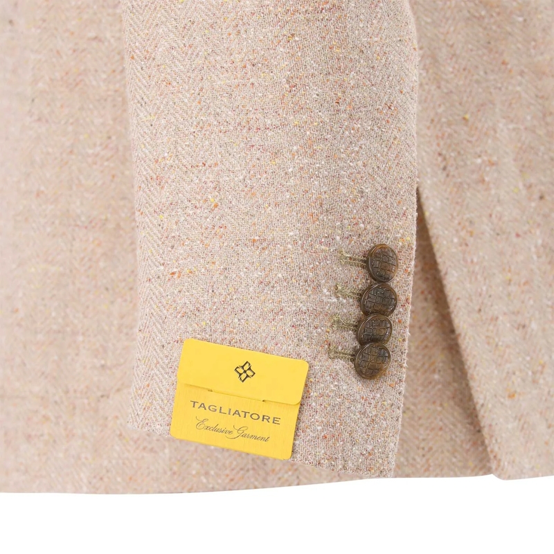 Tagliatore Anzugjacke Sakko aus Baumwollmix braun(Image 4)