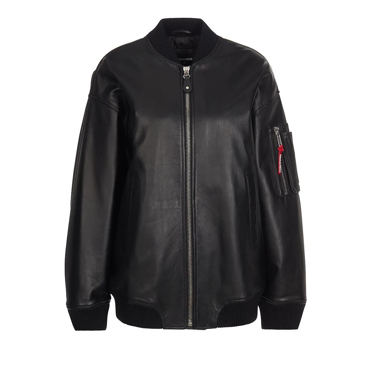 Dsquared2 - LEATHER OVERSIZE BOMBER - Größe I42 - multi