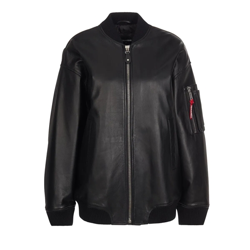 Dsquared2 LEATHER OVERSIZE BOMBER 900 