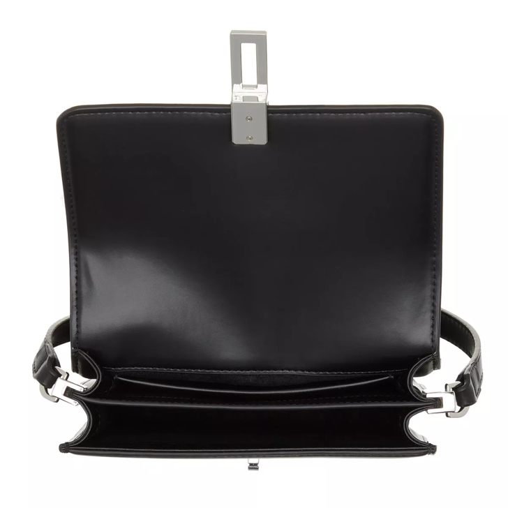 Black crossbody discount with silver hardware