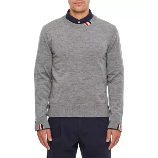Thom Browne Jersey Stitch Pullover Grey 