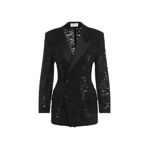 Saint Laurent Blazer Cotton Jacket Black