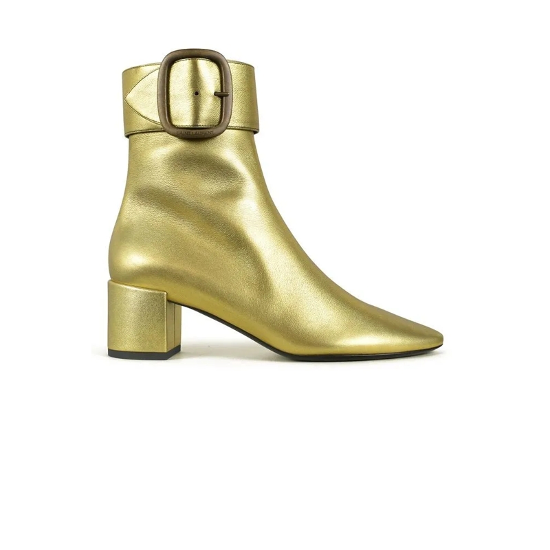 Saint Laurent Stiefel Joplin 50 Ankle Boots Green