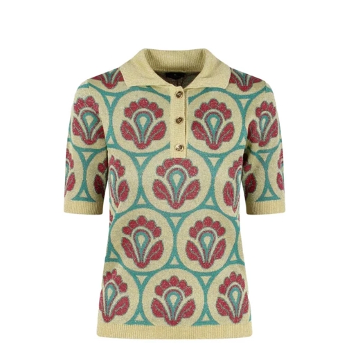 Etro Knit Jacquard Polo Shirt Multicolor 