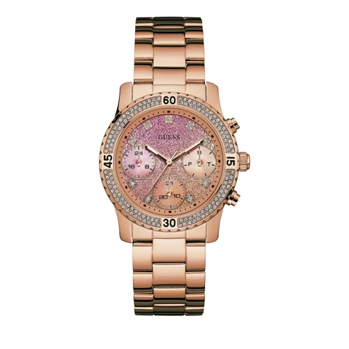 Guess Ladies Watch Confetti Pink/Rose Gold Quarz-Uhr