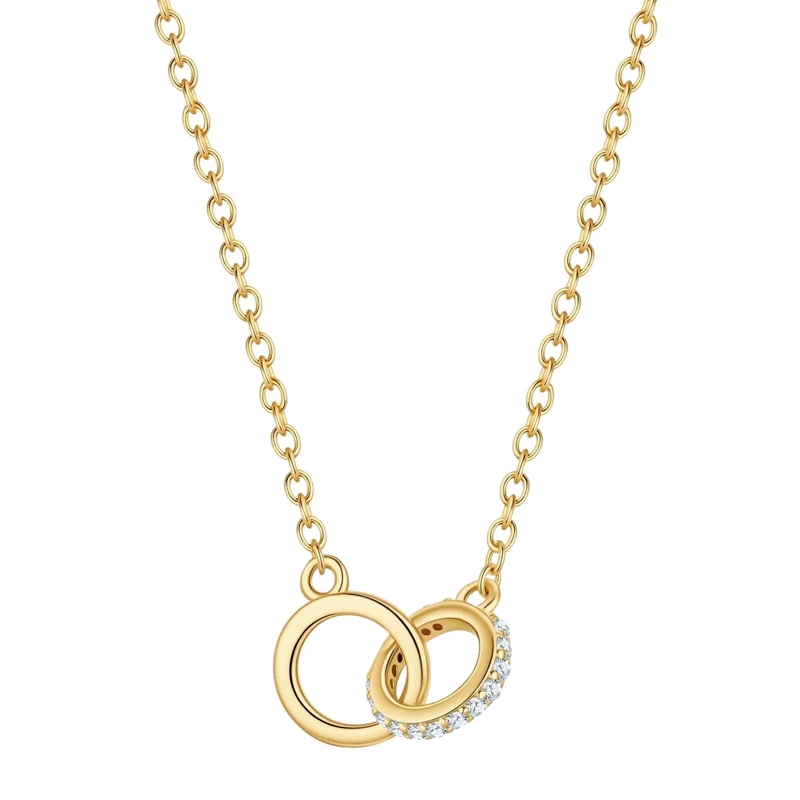 Glanzstücke München Mittellange Halskette Sterling Silber Halskette gold