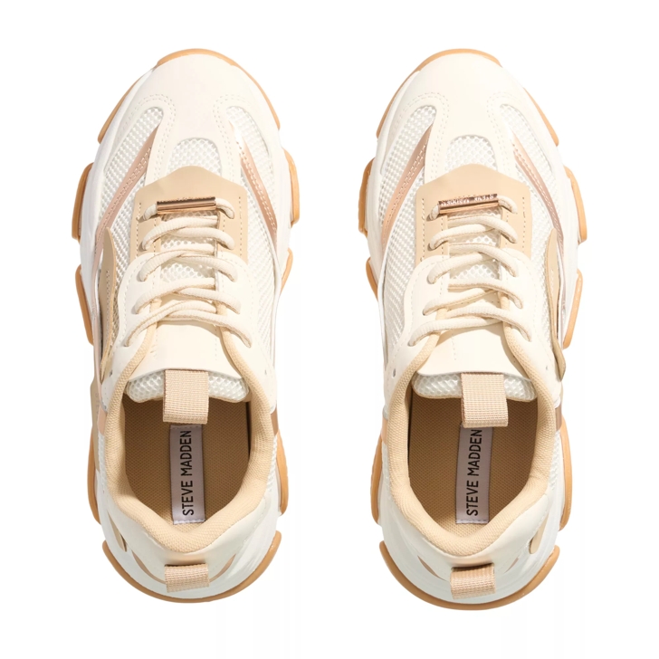Steve Madden Possession-E Coconut Milk/Bronze Low-Top Sneakers