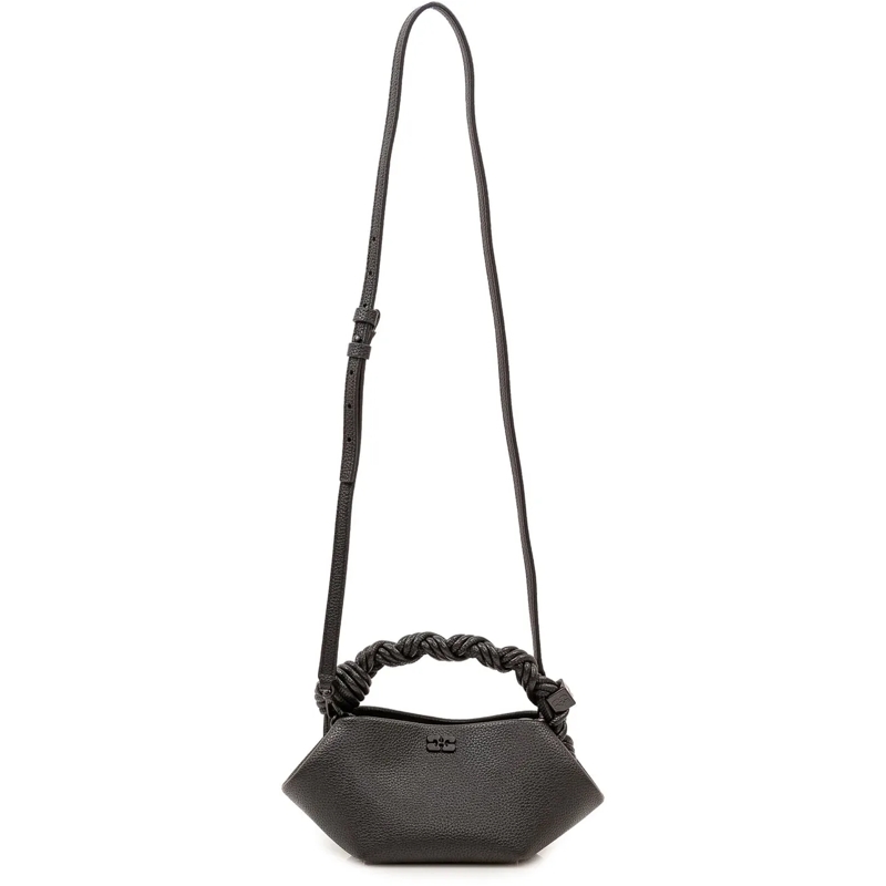 GANNI Schultertasche Bou Mini Bag con Manico Intrecciato schwarz(Image 2)