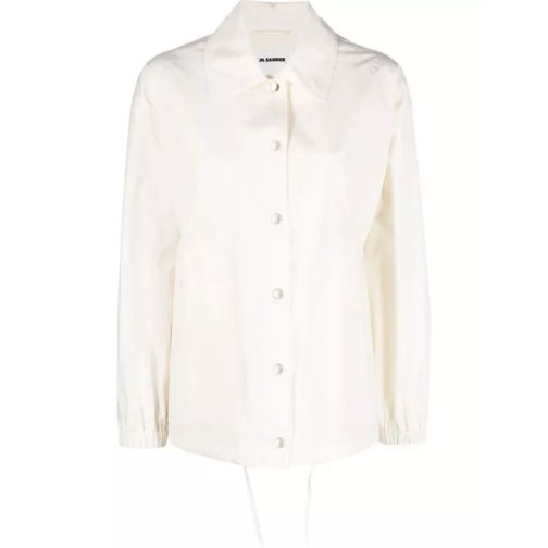 Jil Sander Natural Collar Jacket White 