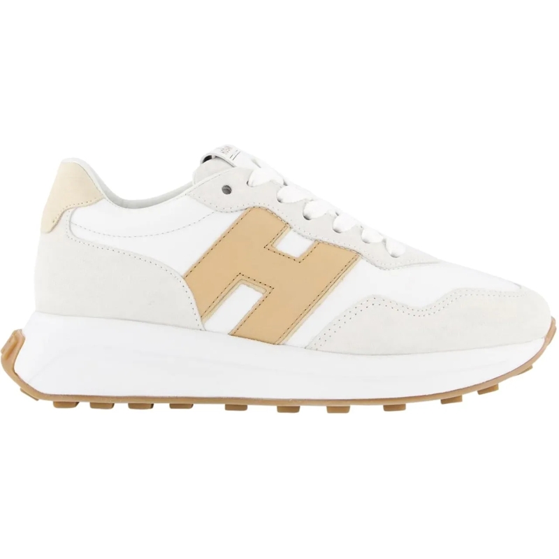 Hogan Low-Top-Sneaker Dames H641 Sneaker Beige/Nude weiß