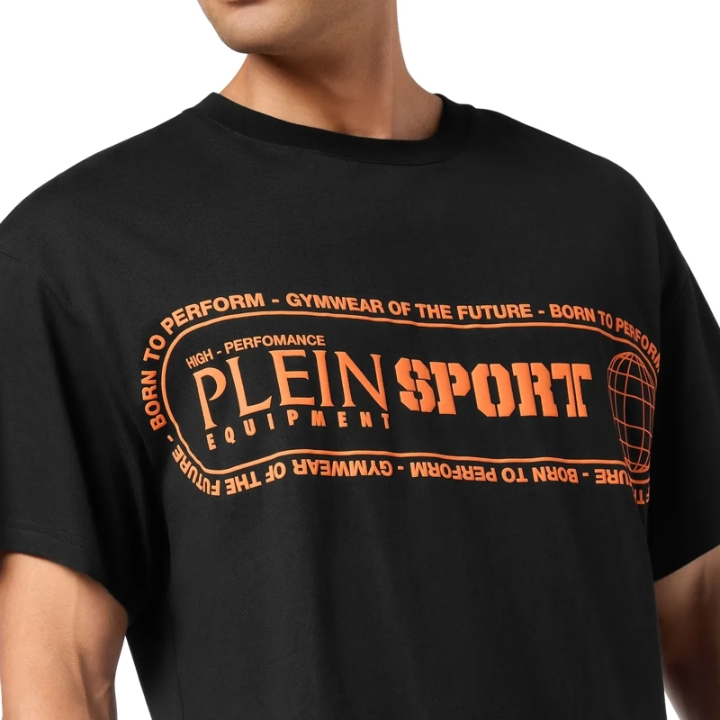 Plein Sport T-Shirt T-Shirt Rundhalsausschnitt Ss Logo schwarz(Image 5)